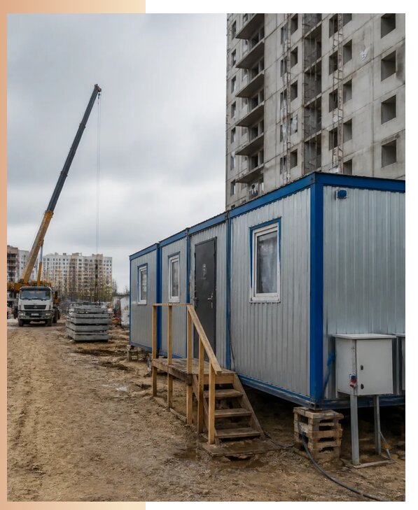 Аренда строительных вагончиков для рабочих в Михайловке
